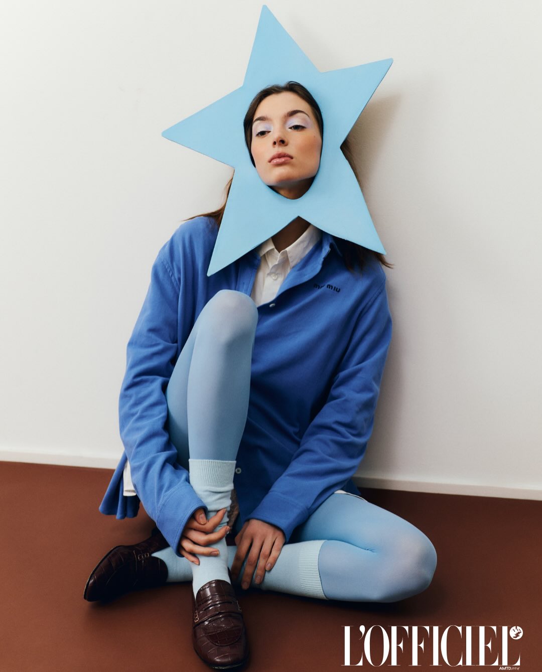 Madison Maison Chocolate Moc Croc Loafer featured in L'Officiel Belgium The Daily Routine