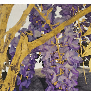 Purple Hydrangea Silk Scarf Large
