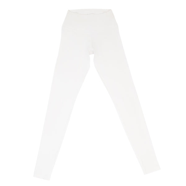 White leggings, full-length skinny fit