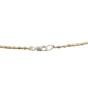 Gold-tone chain necklace with metal clasp and link detail