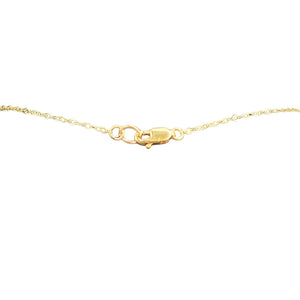 Gold-tone necklace clasp and extender with link chain