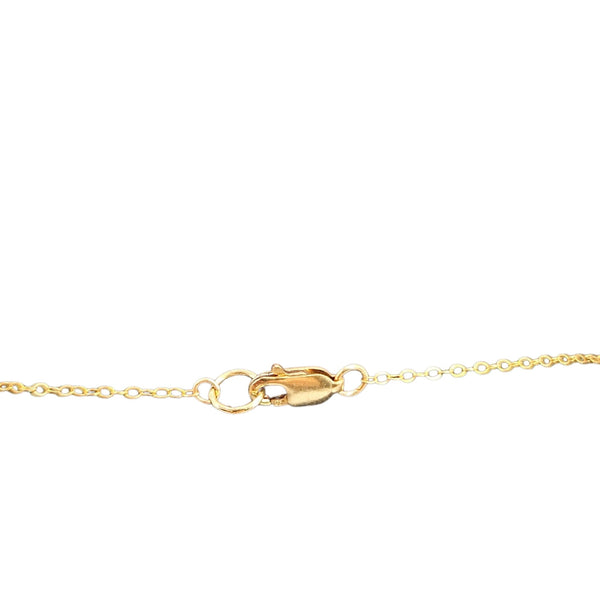 Gold-tone necklace chain with spring-ring clasp