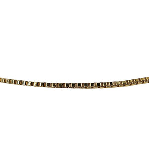 Gold-tone metal belt chain with textured curb links