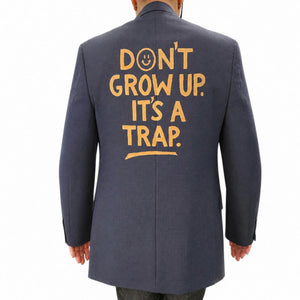 Tommy Hilfiger blue blazer with large back graphic print