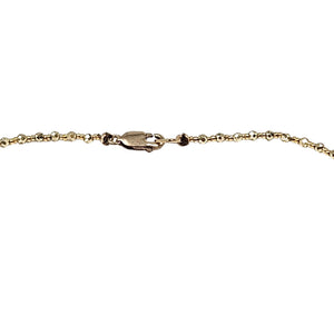 Gold necklace clasp and link chain connector