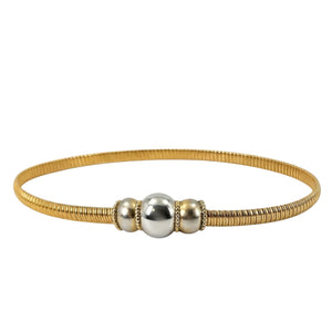 Vintage 1980s Two Tone Stretch Waist Belt
