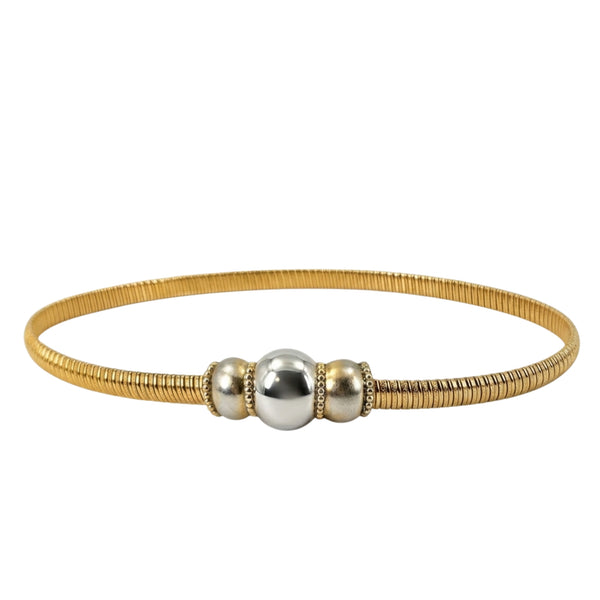 Vintage 1980s Two Tone Stretch Waist Belt