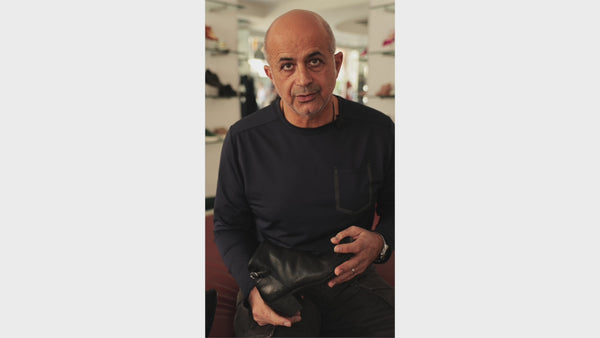 Owner David Assist in a video talking about  Officince Creative ankel boot  collection just arrived from italy.