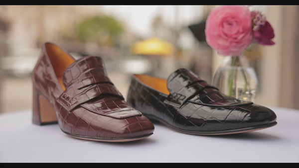 New Croc loafer black and brown 